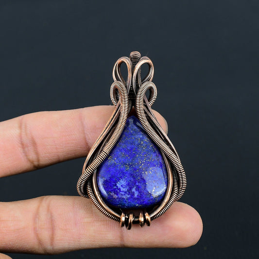 Blue Lapis Lazuli Gemstone Pendant