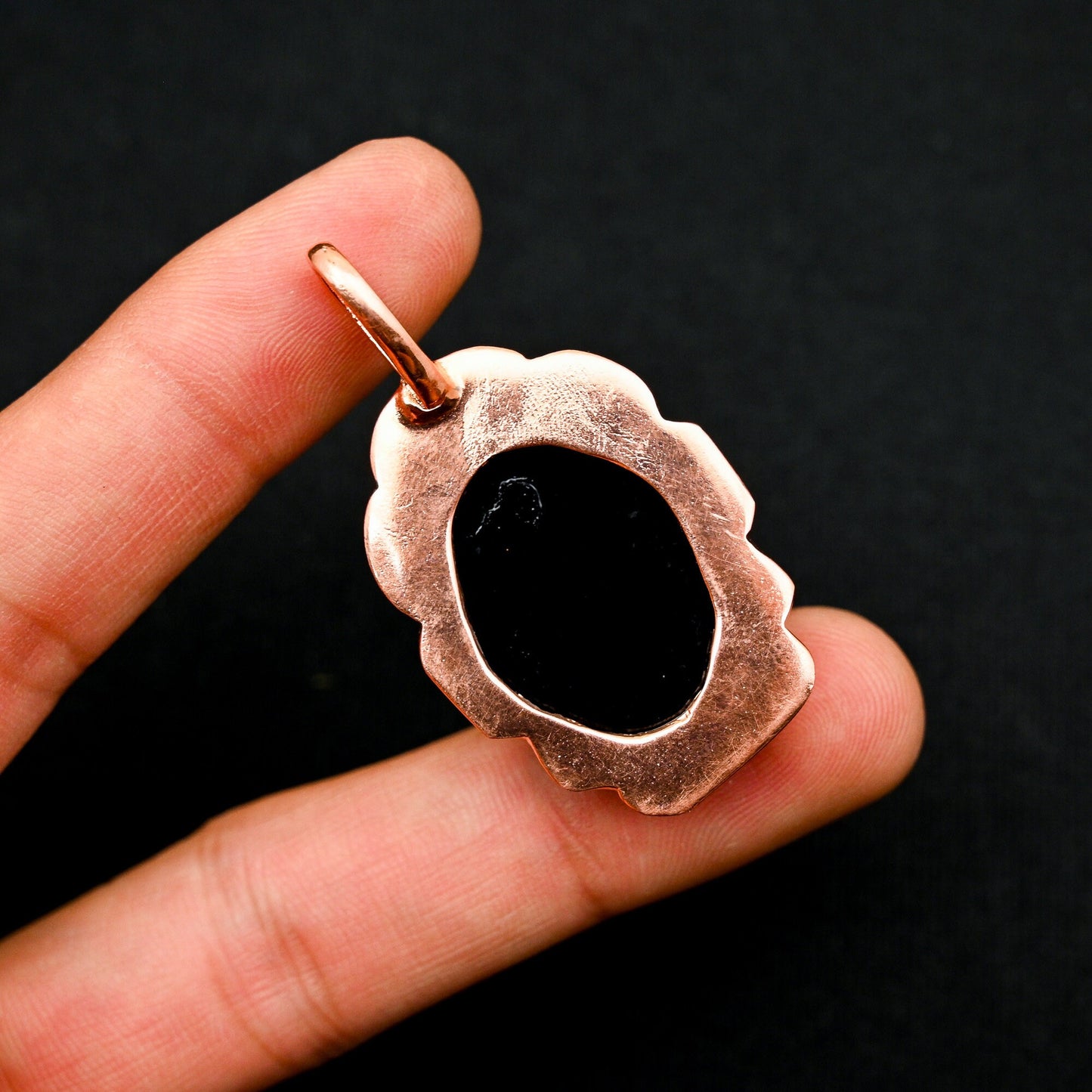 Black Onyx Gemstone Pendant