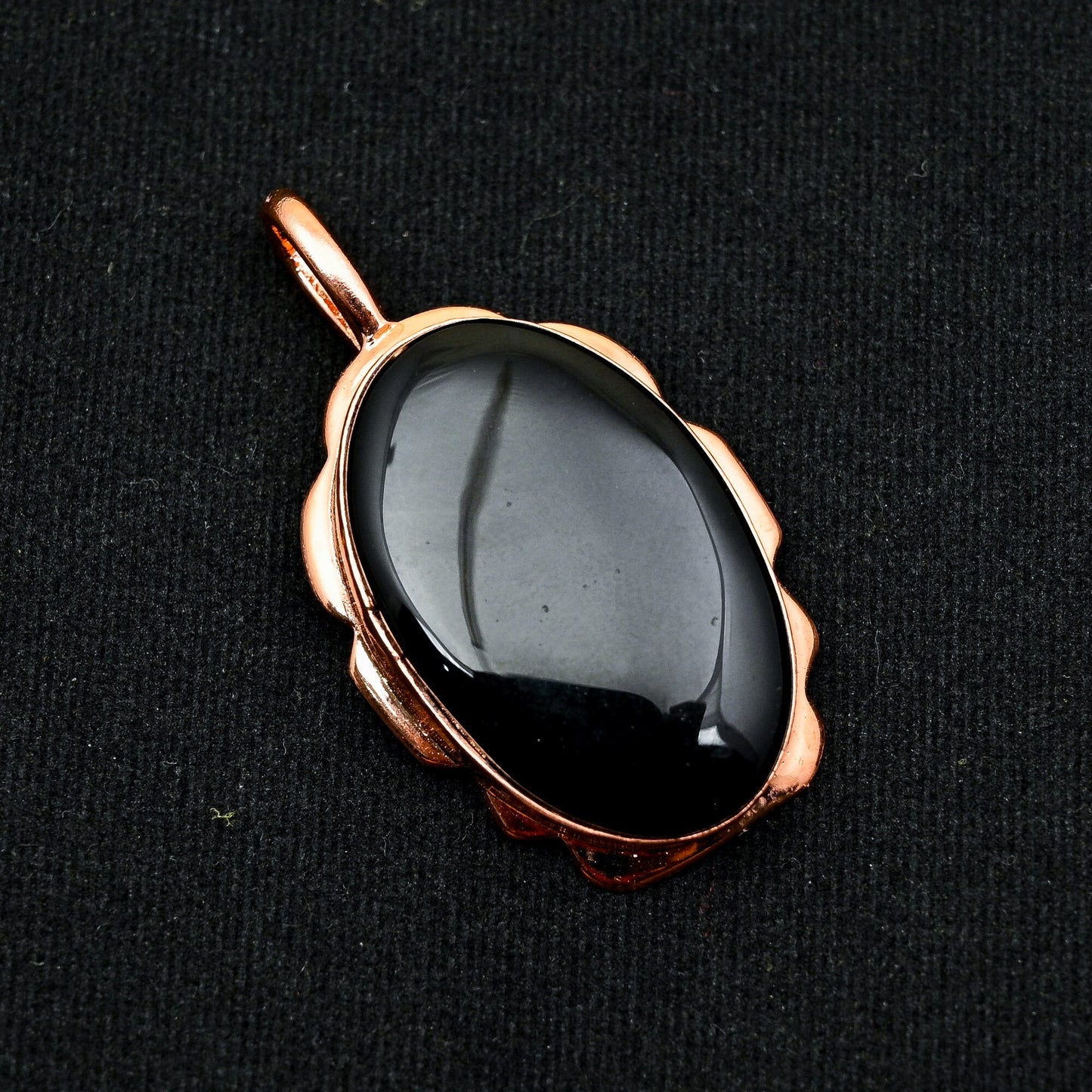 Black Onyx Gemstone Pendant