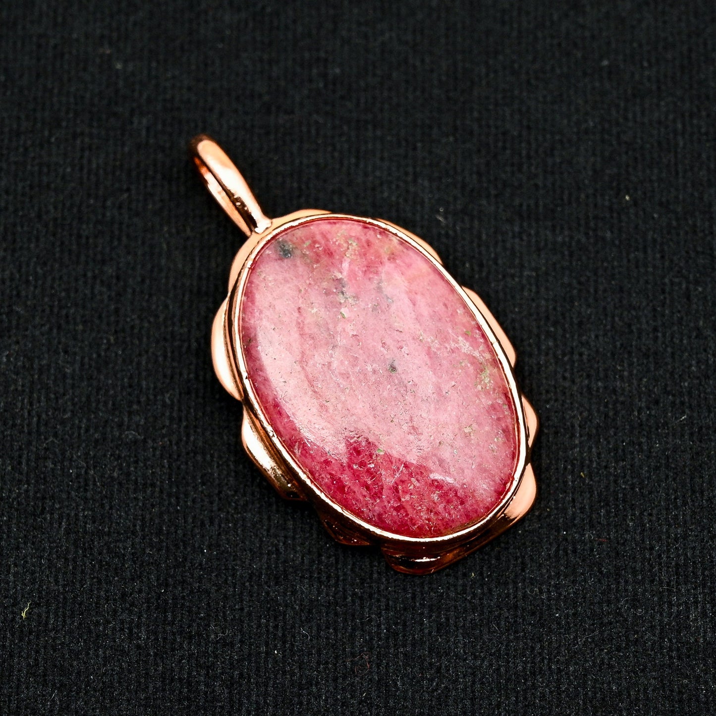 Pink Rhodonite Gemstone Pendant