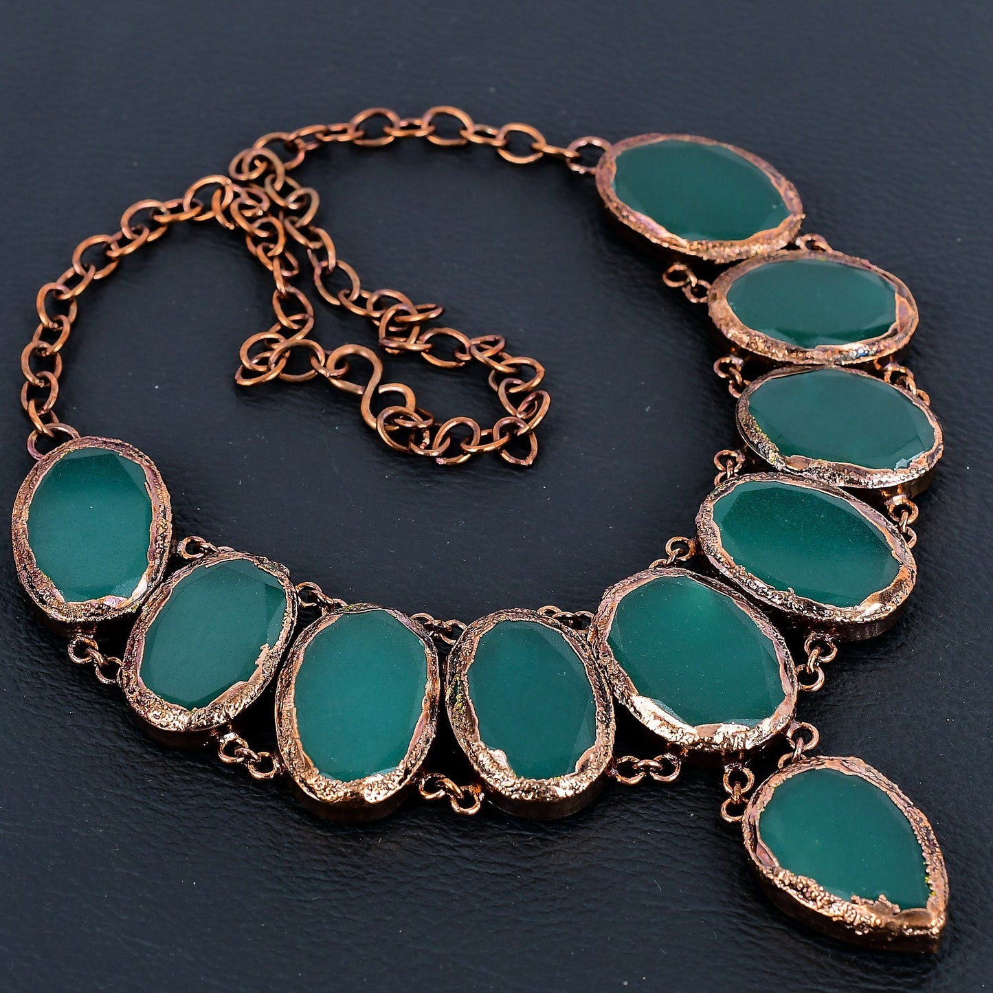 Green Emerald Gemstone Necklace
