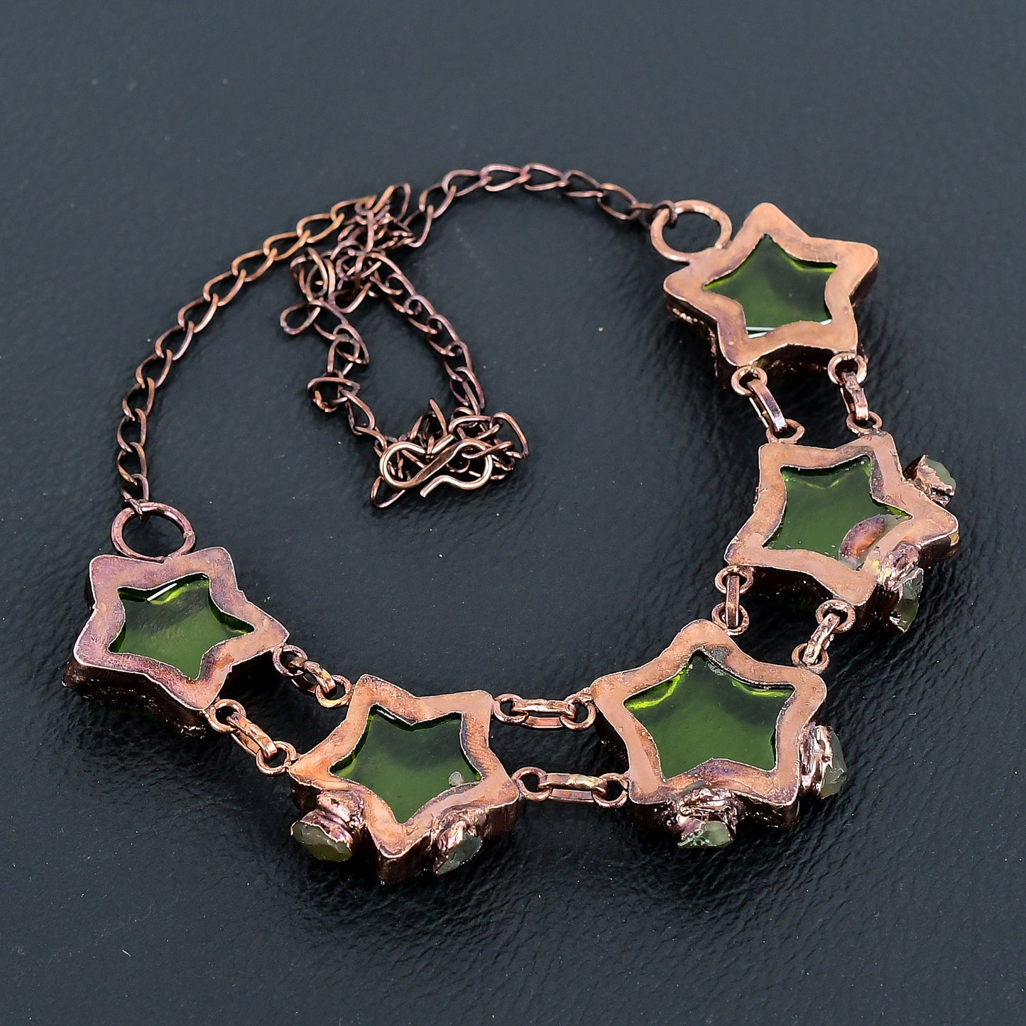 Green Peridot Gemstone Necklace