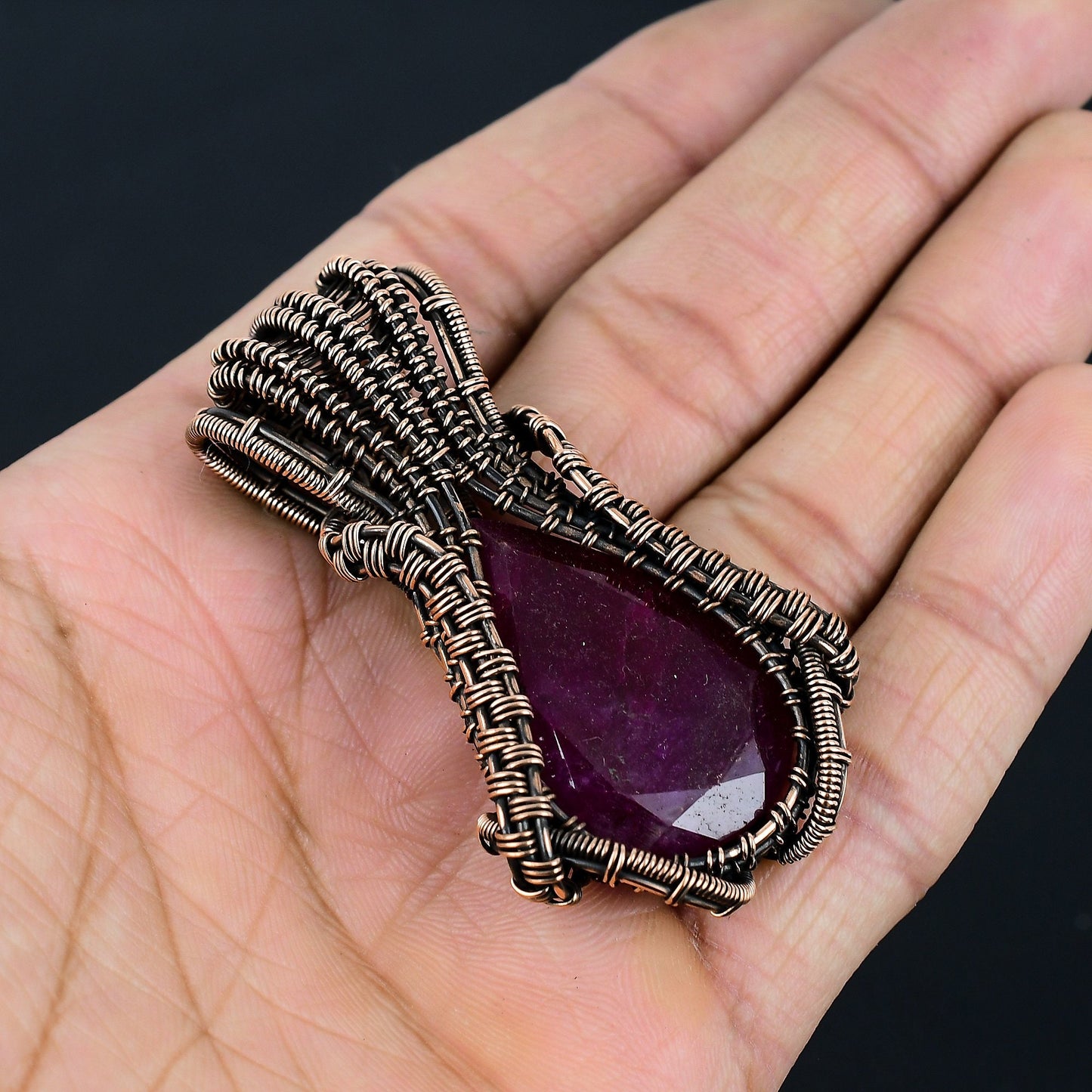Red Ruby Gemstone Pendant