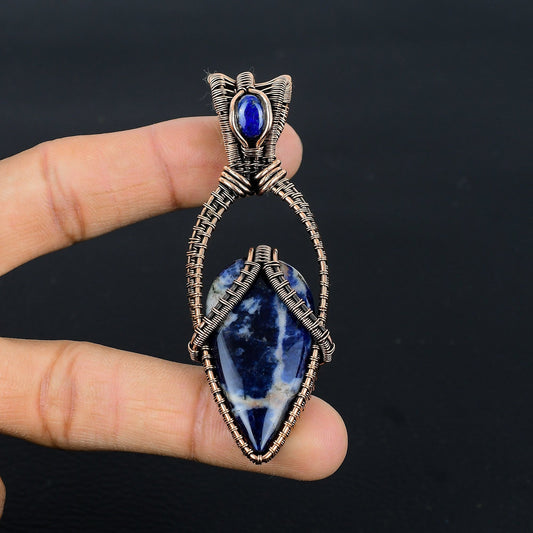 Blue Sodalite Gemstone Pendant