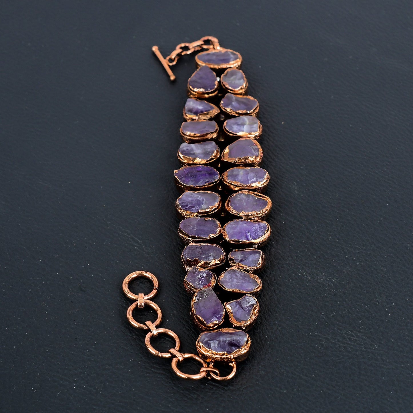 Purple Amethyst Gemstone Bracelet