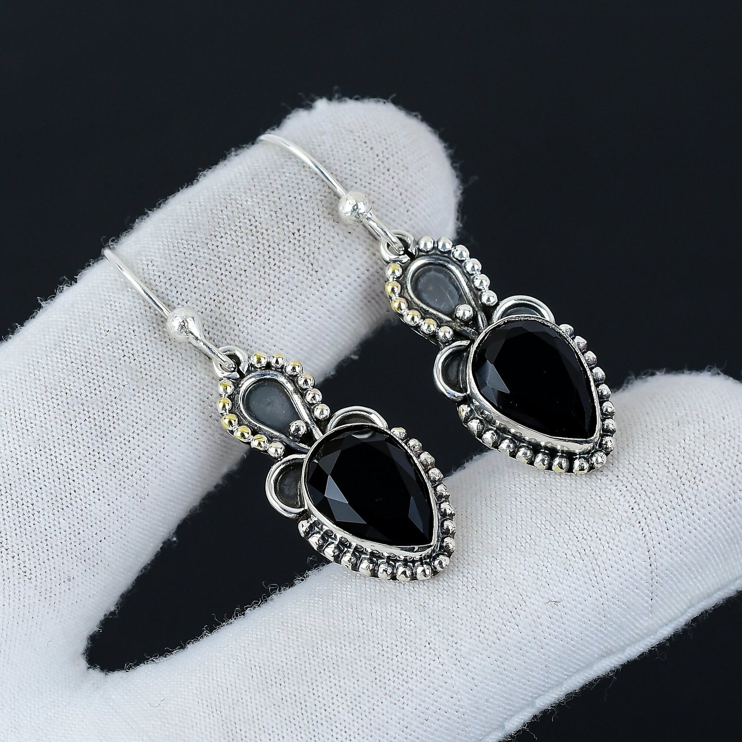 Blue Topaz Gemstone Earrings
