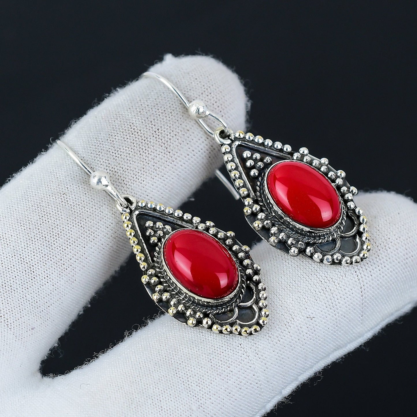 Black Onyx Dangle Earrings