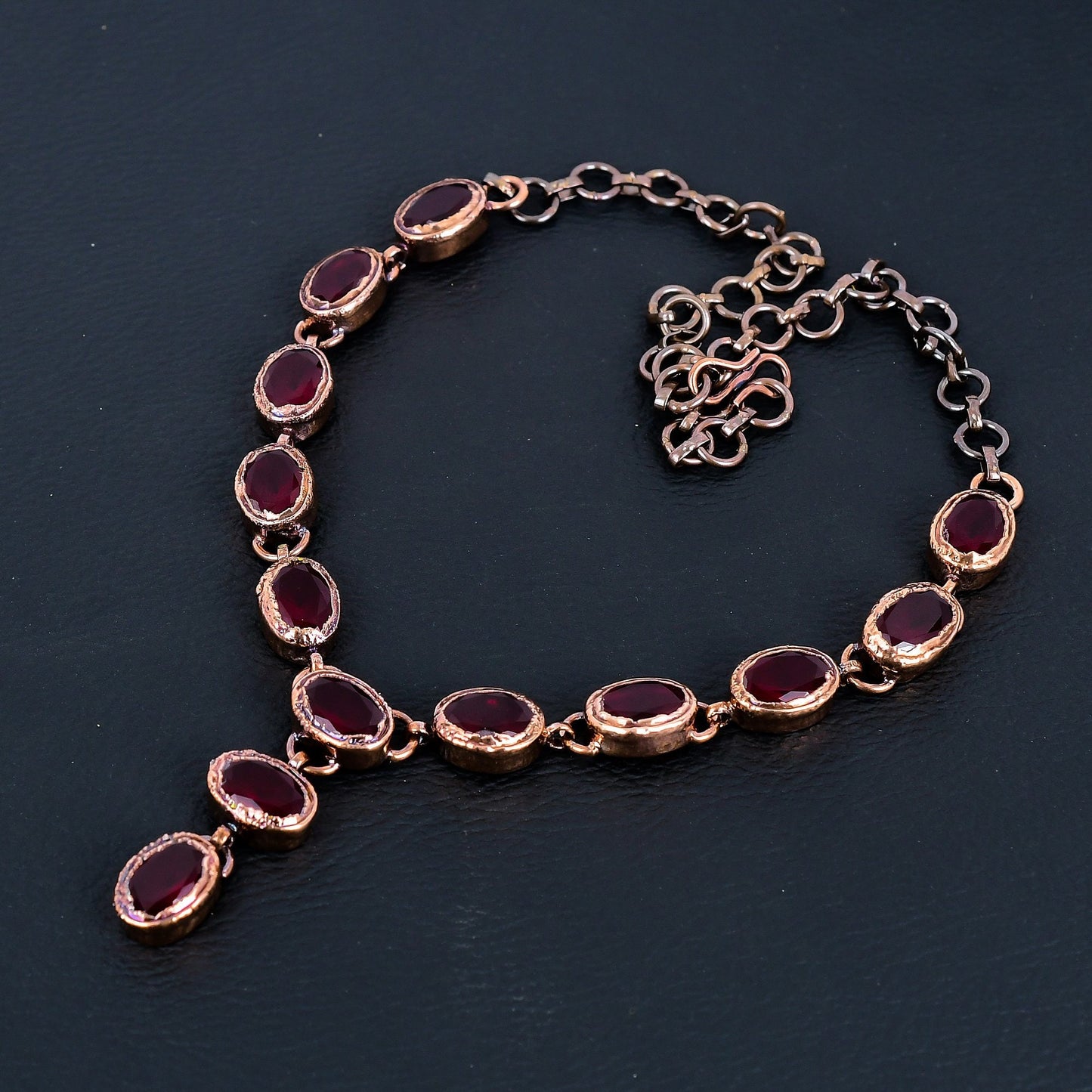 Red Ruby Gemstone Necklace