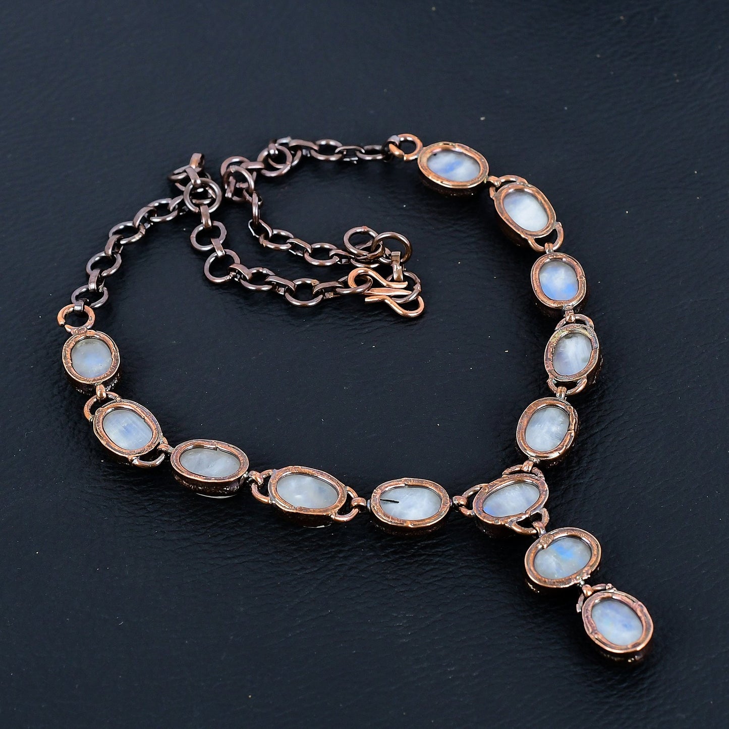 Rainbow Moonstone Gemstone Necklace