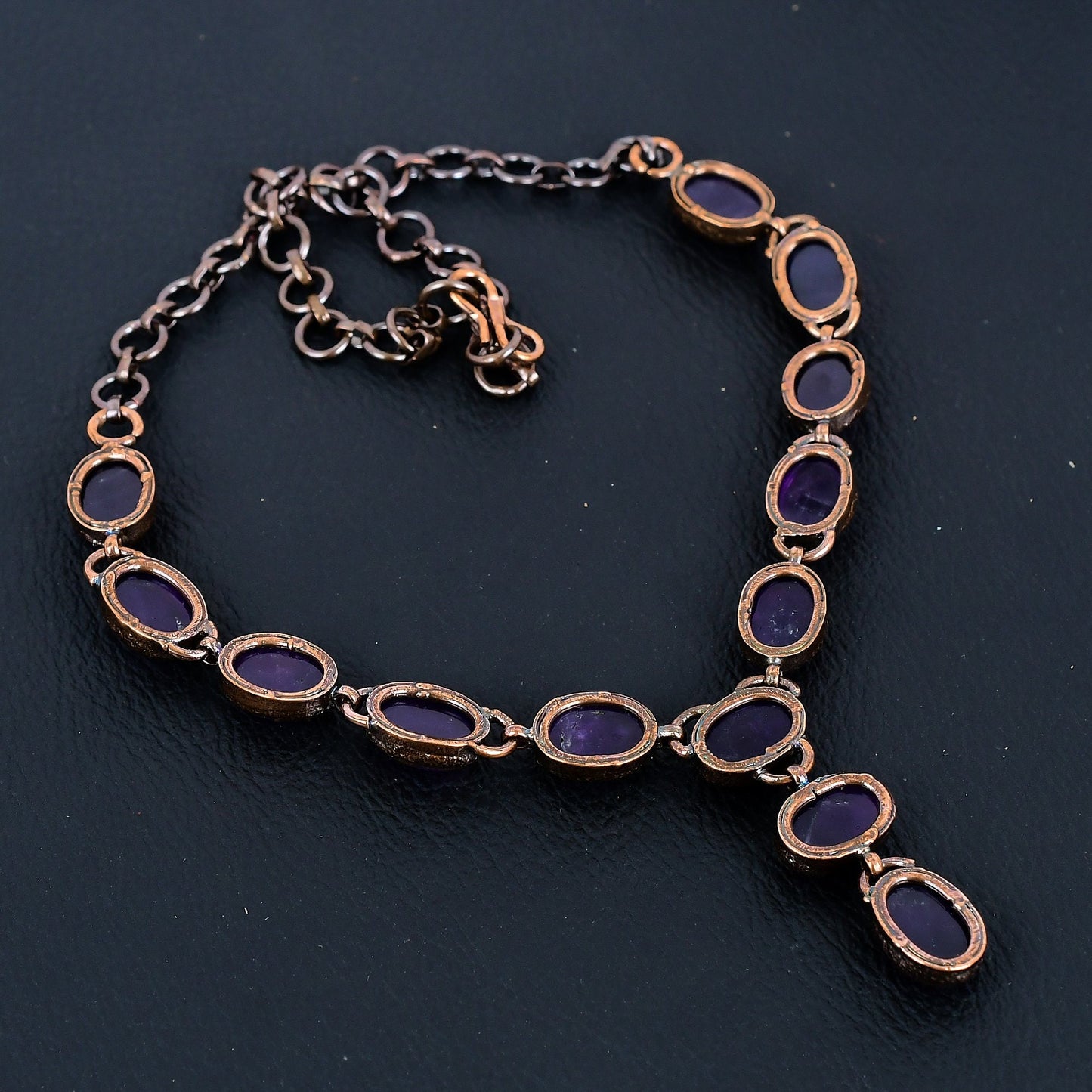 Purple Amethyst Gemstone Necklace