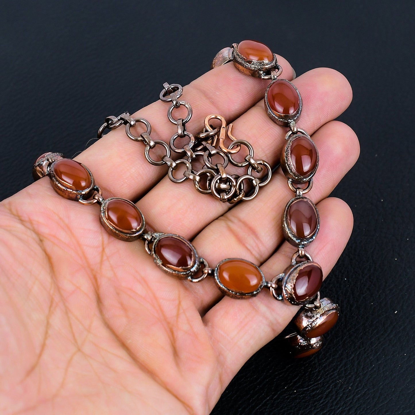 Red Carnelian Gemstone Necklace