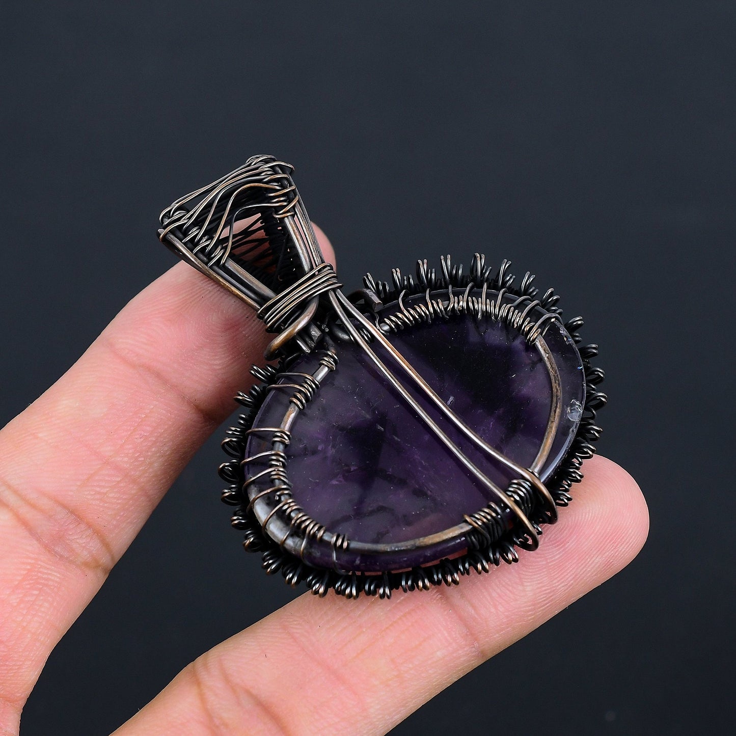 Purple Amethyst Gemstone Pendant