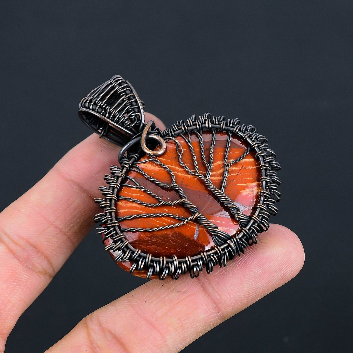 Red Jasper Gemstone Pendant