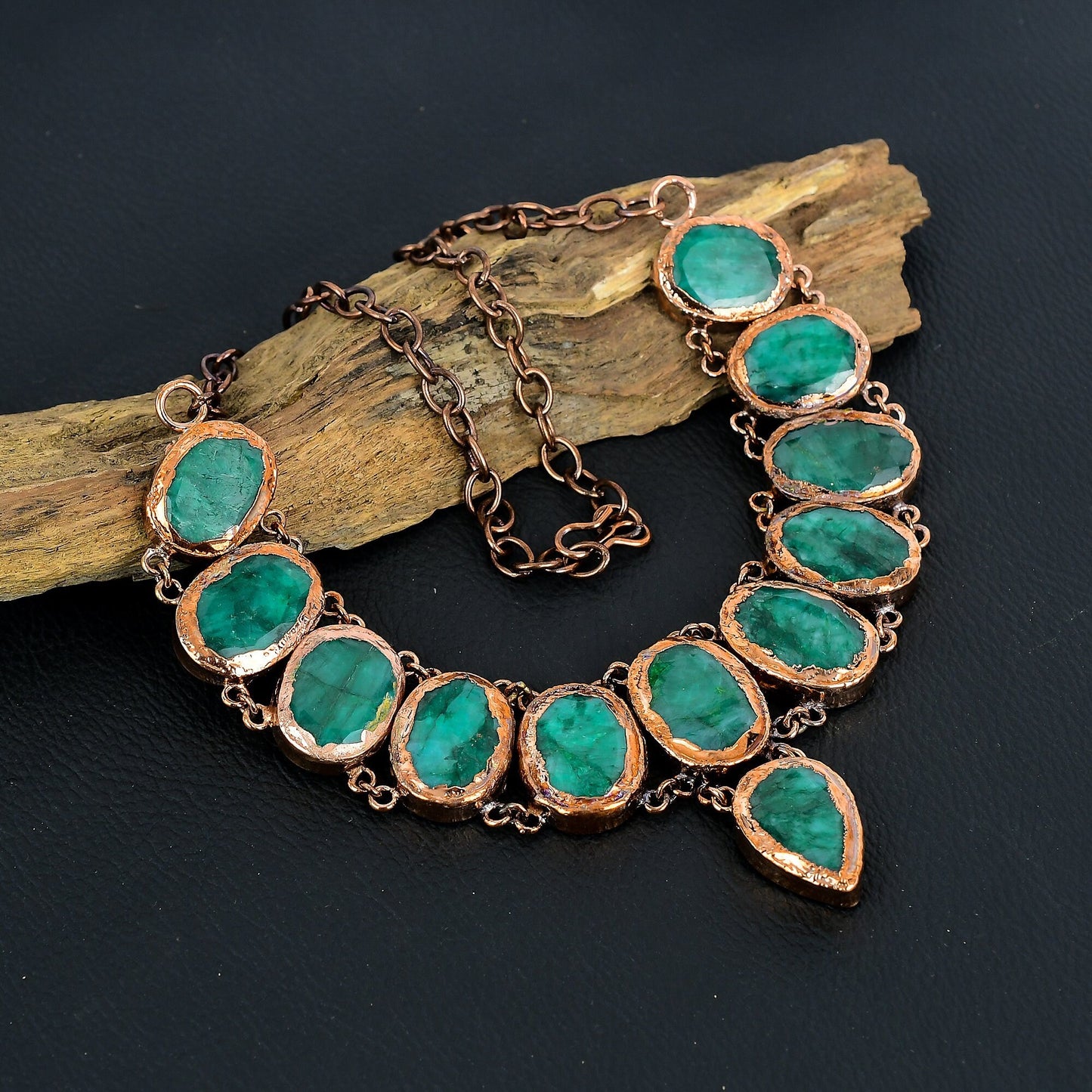 Green Zambian Emerald Gemstone Necklace
