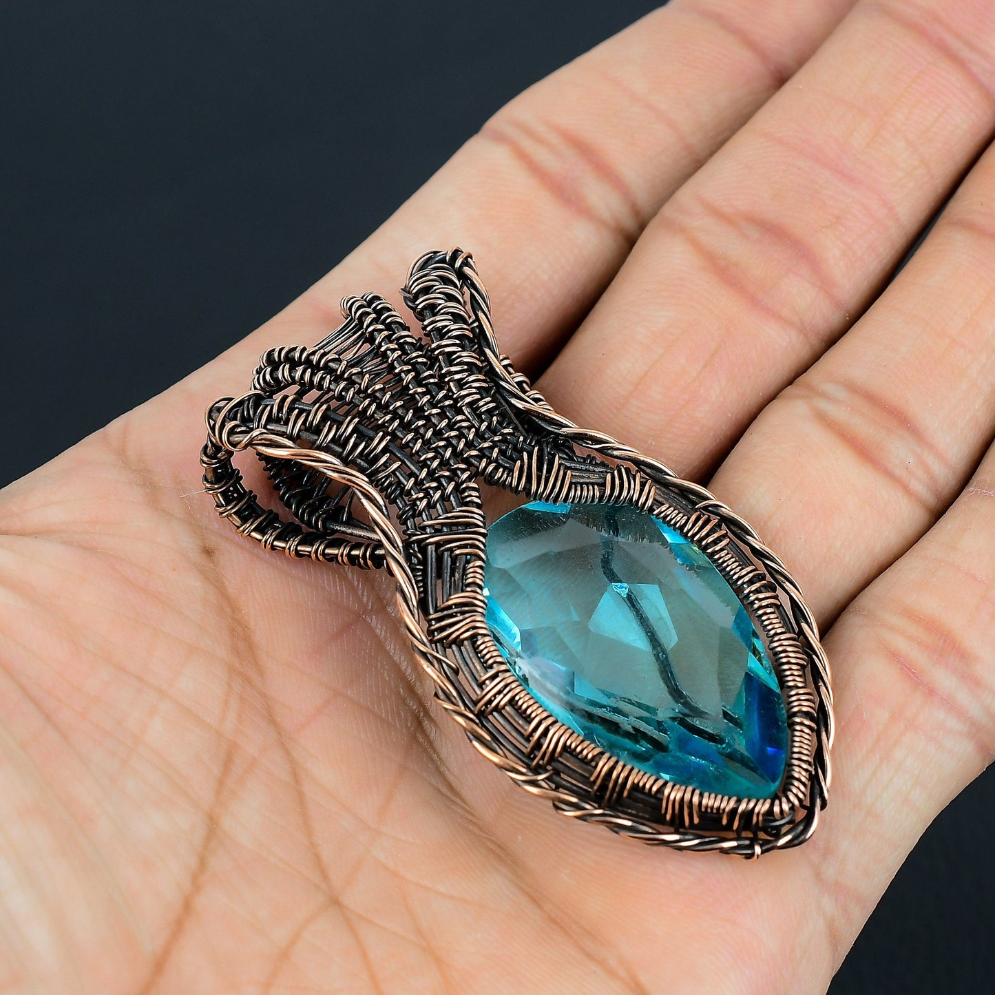 Blue Topaz Gemstone Pendant