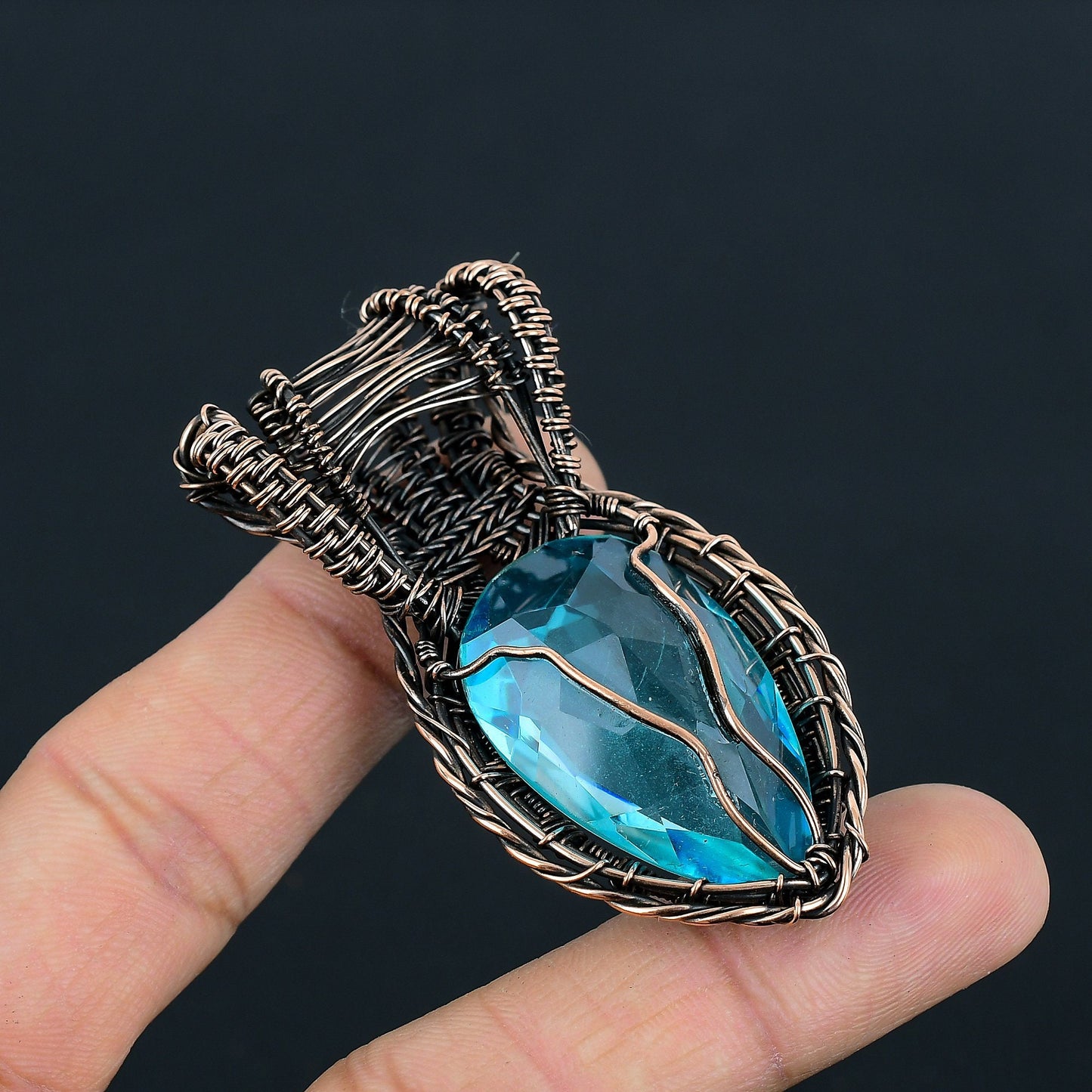 Blue Topaz Gemstone Pendant