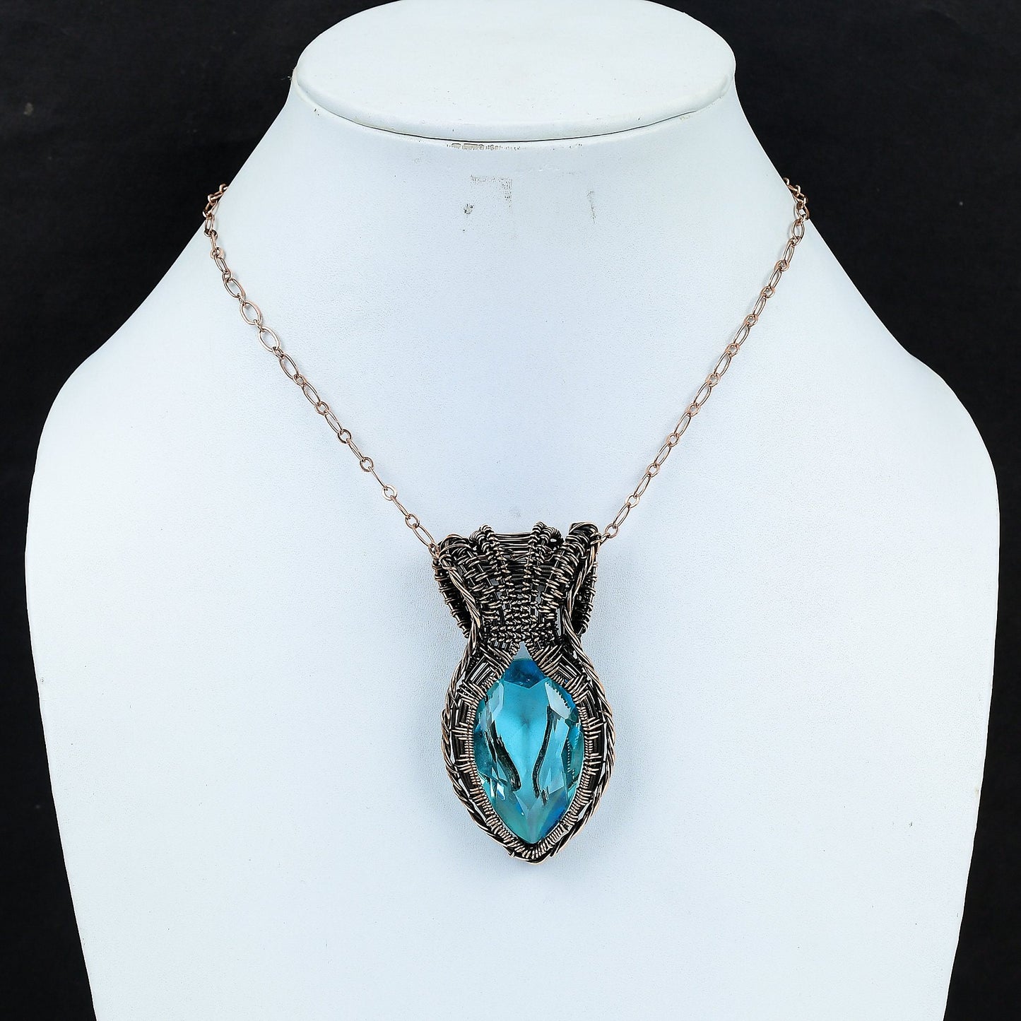 Blue Topaz Gemstone Pendant