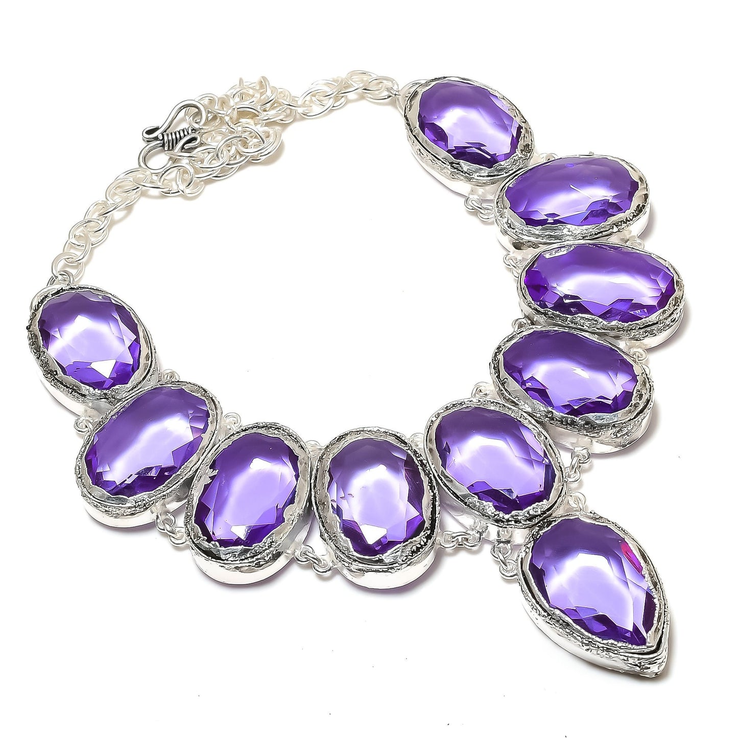 Blue Iolite Gemstone Necklace