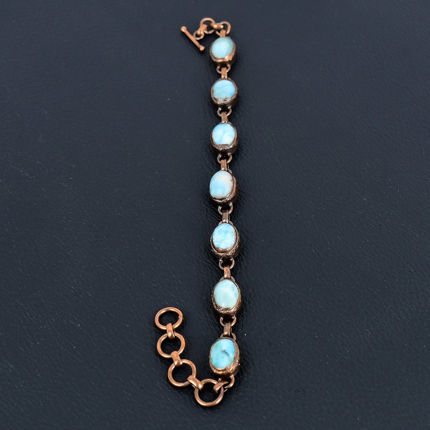 Blue Larimar Gemstone Bracelet