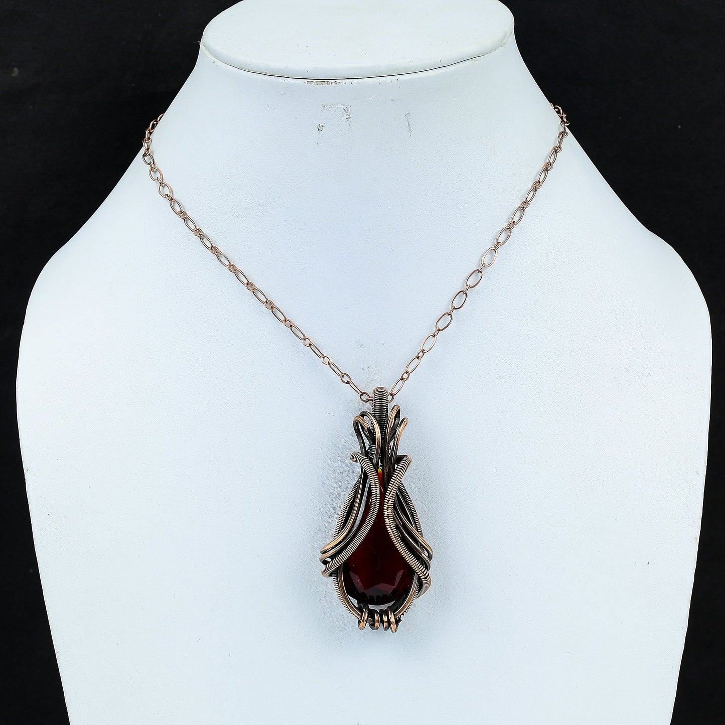 Red Garnet Gemstone Pendant