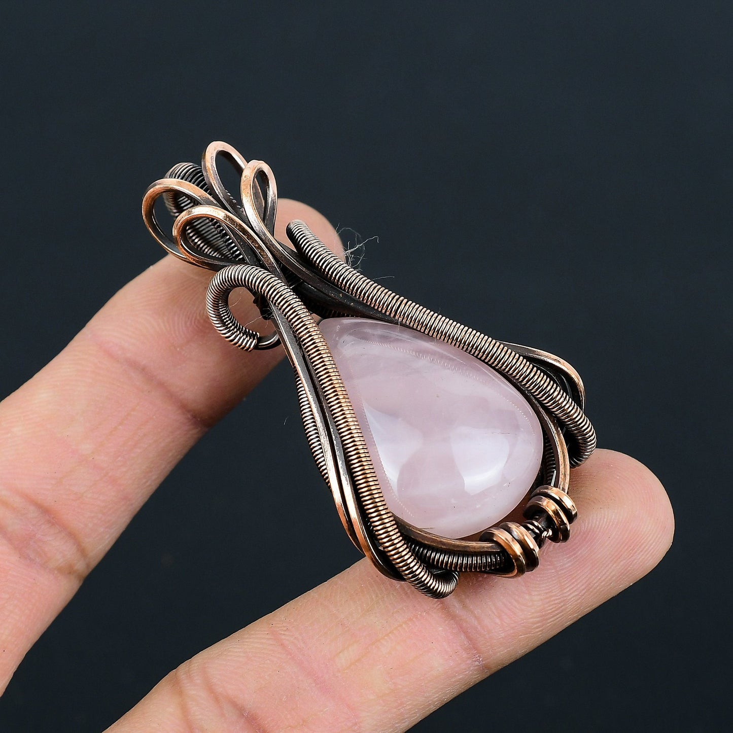 Rose Quartz Gemstone Pendant