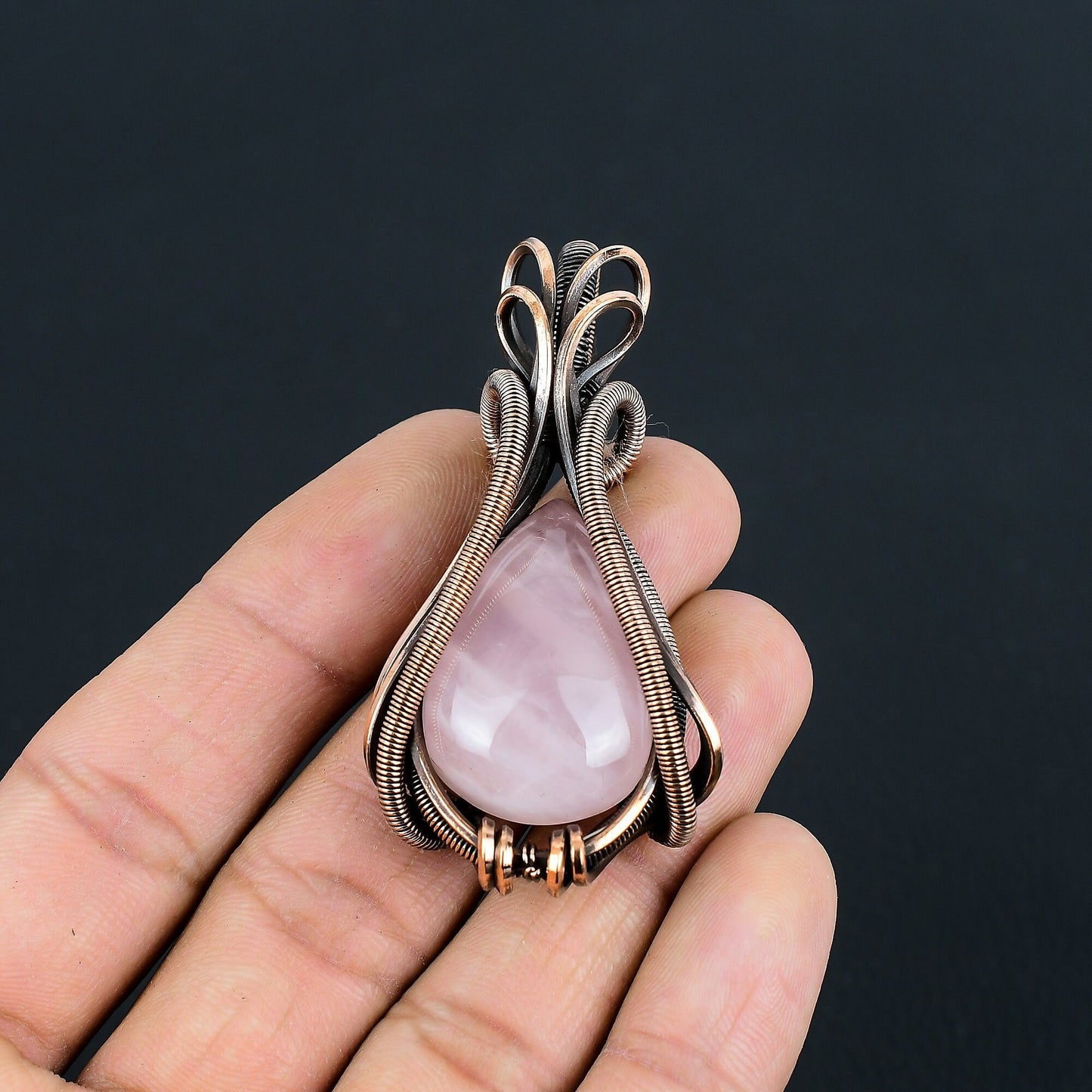 Rose Quartz Gemstone Pendant
