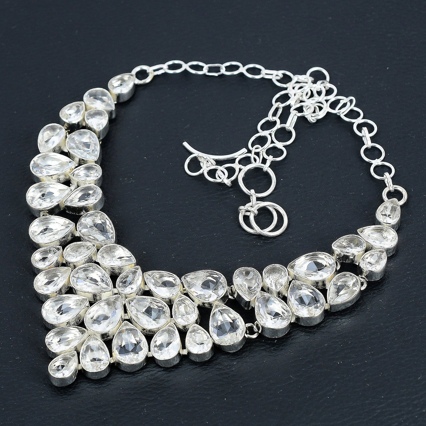 White Topaz Sterling Silver Necklace