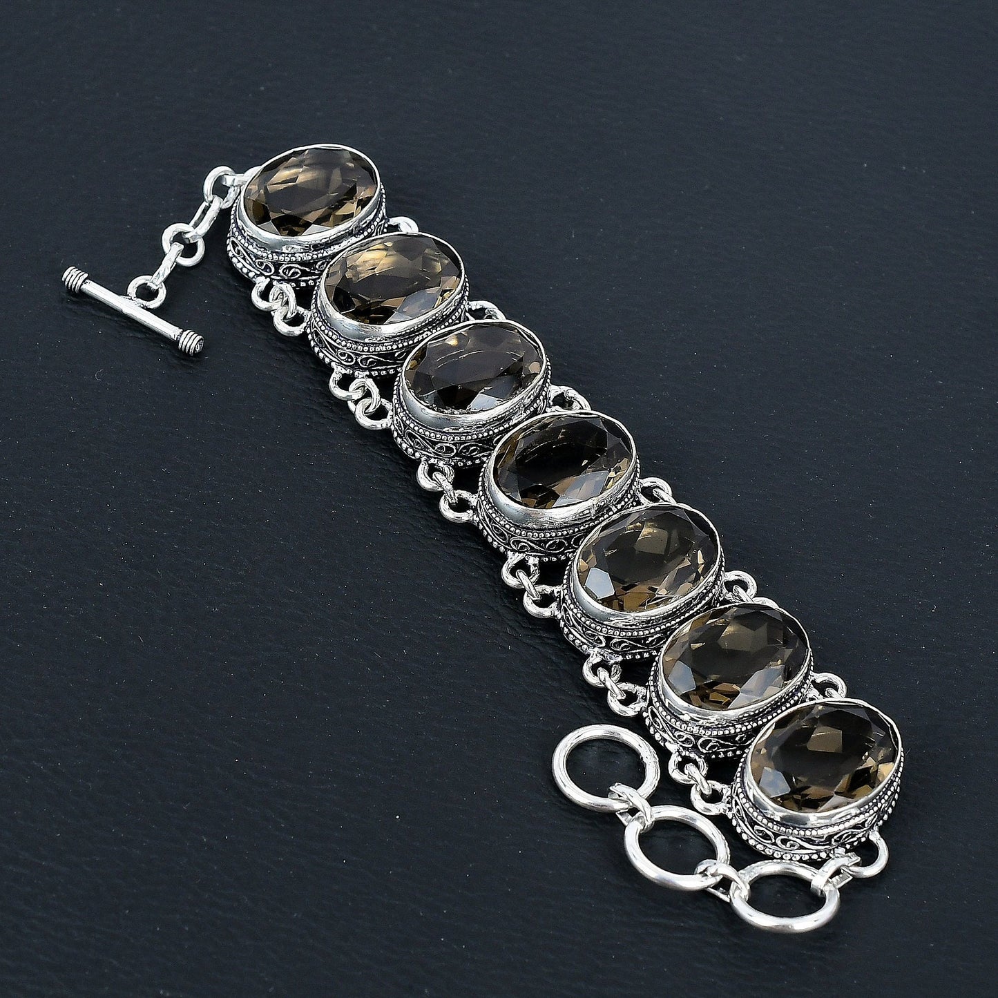 Smoky Topaz Sterling Silver Jewelry Set