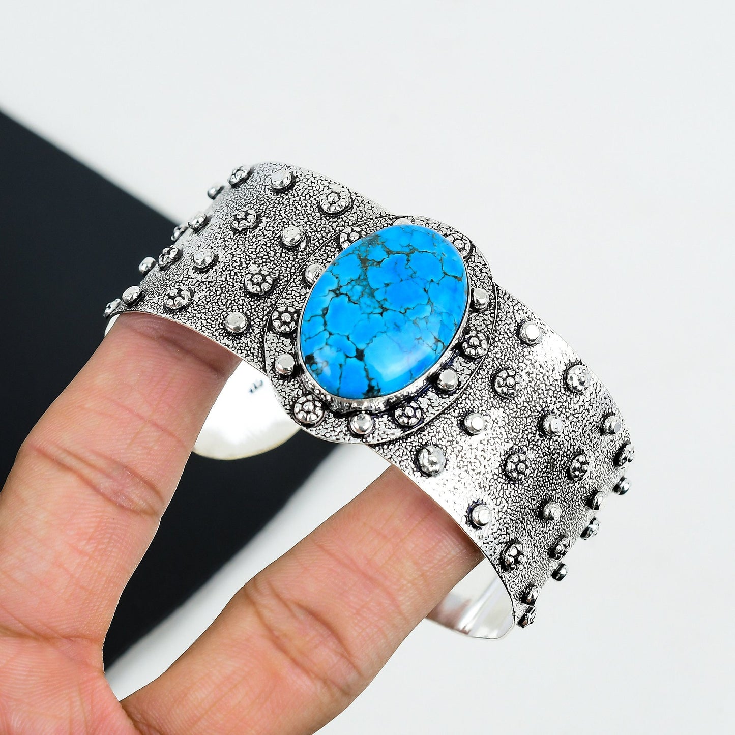 Turquoise Sterling Silver Bangle Bracelet