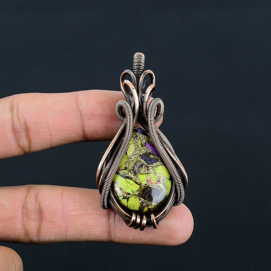 Green Atlantisite Gemstone Pendant