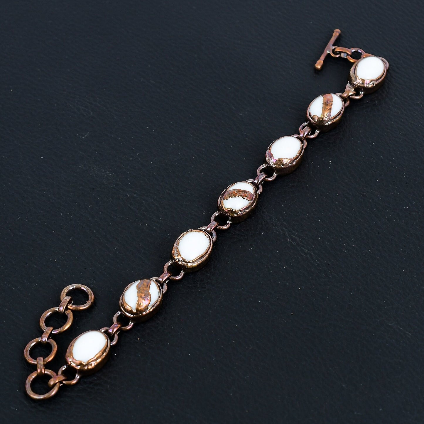 White Coral Gemstone Bracelet