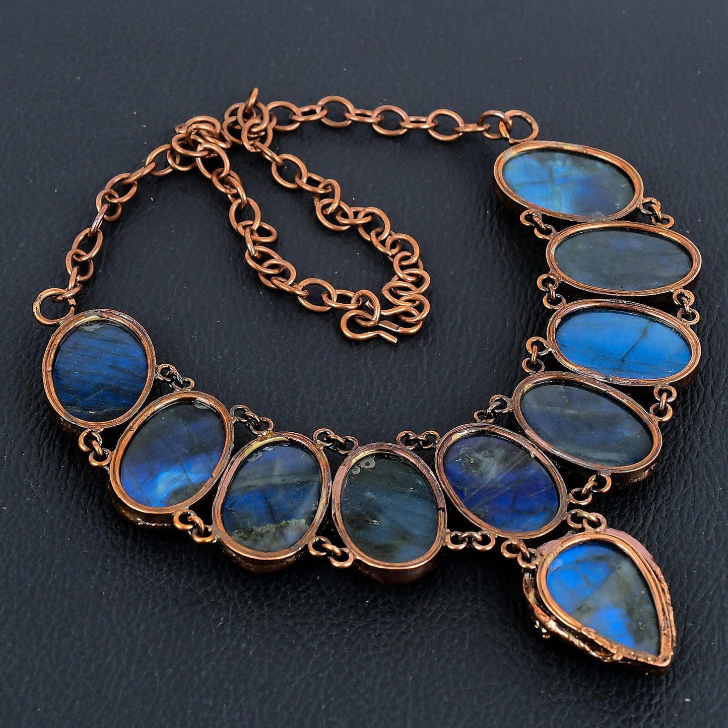 Blue Labradorite Gemstone Necklace