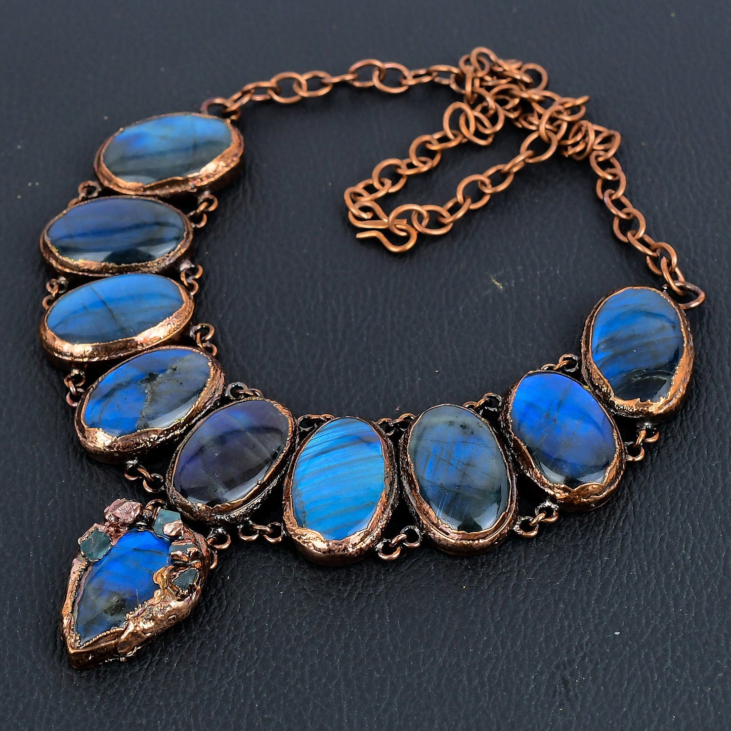 Blue Labradorite Gemstone Necklace