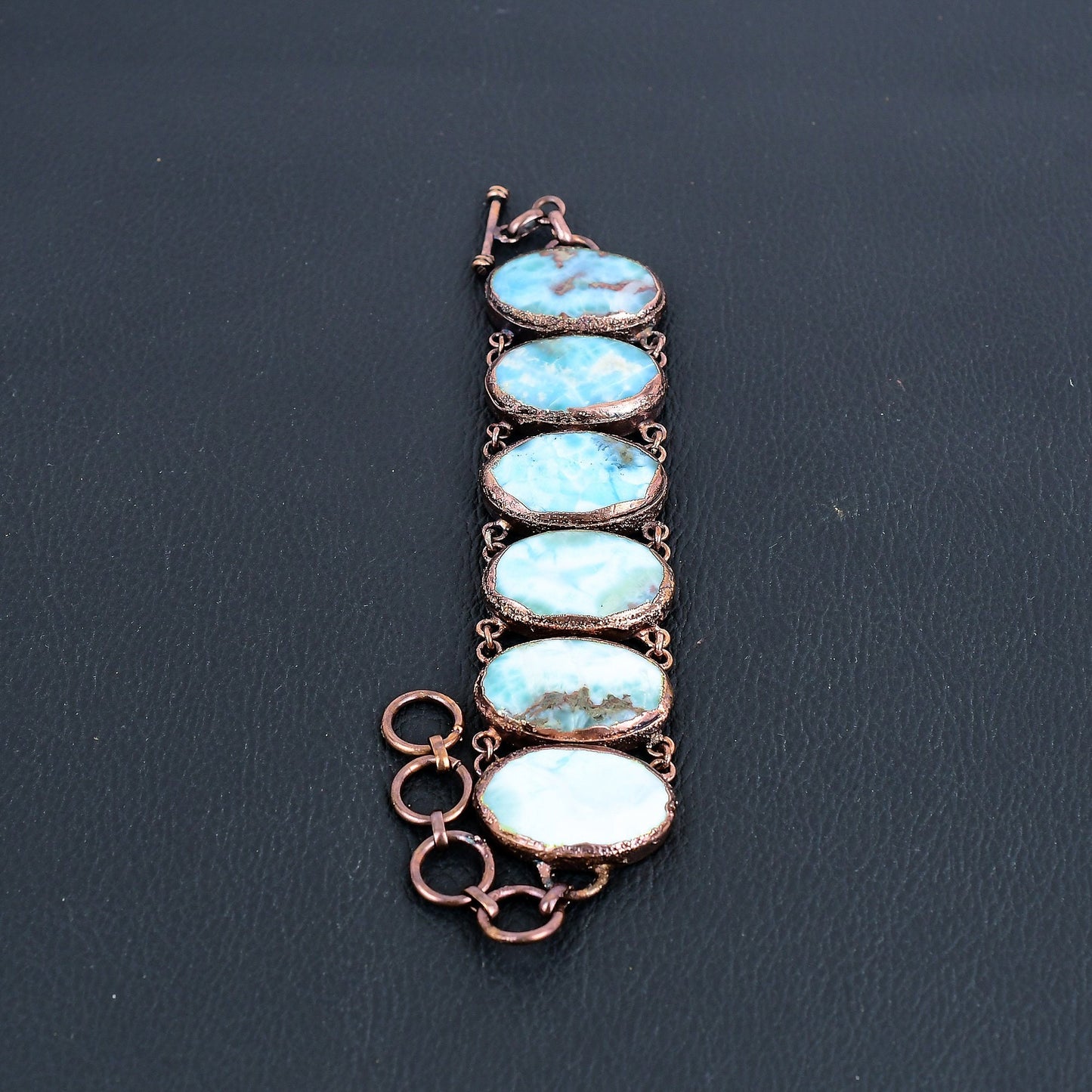 Blue Larimar Gemstone Bracelet