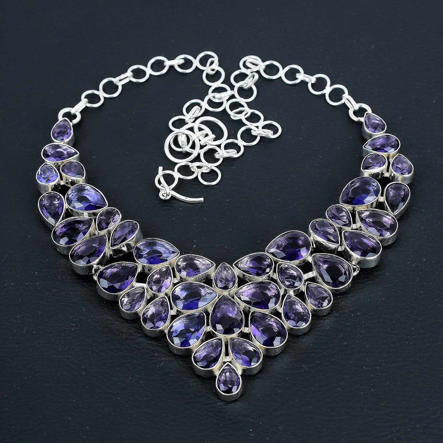 Purple Amethyst Gemstone Necklace