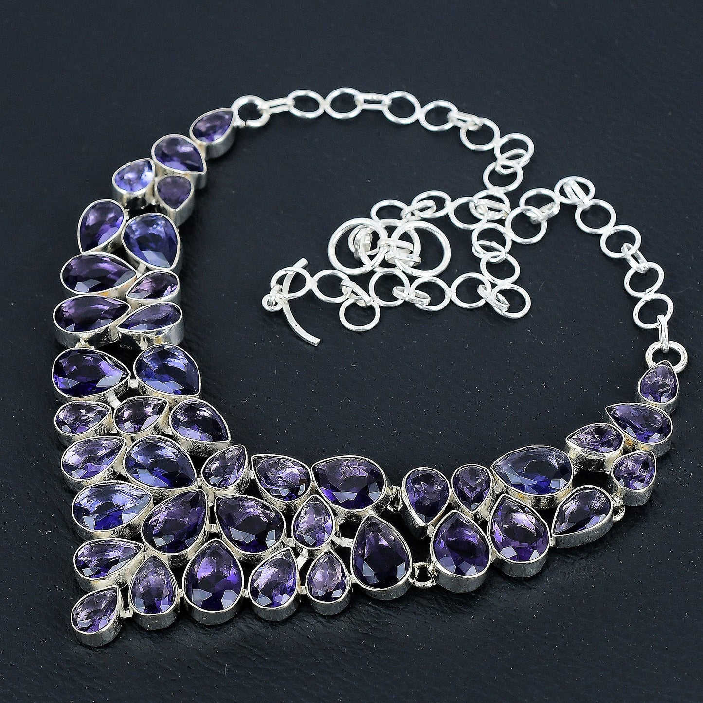 Purple Amethyst Gemstone Necklace