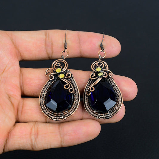 Blue Sapphire Gemstone Earrings