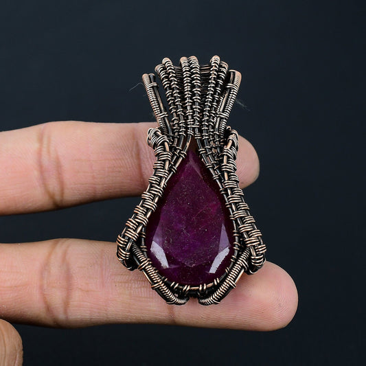 Red Ruby Gemstone Pendant