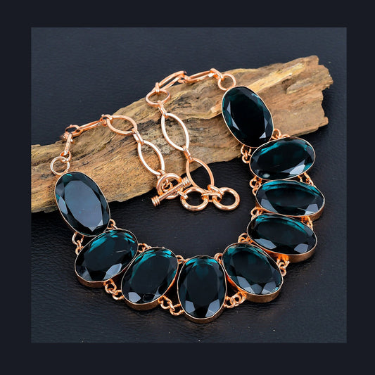 Indicolite Tourmaline Gemstone Necklace
