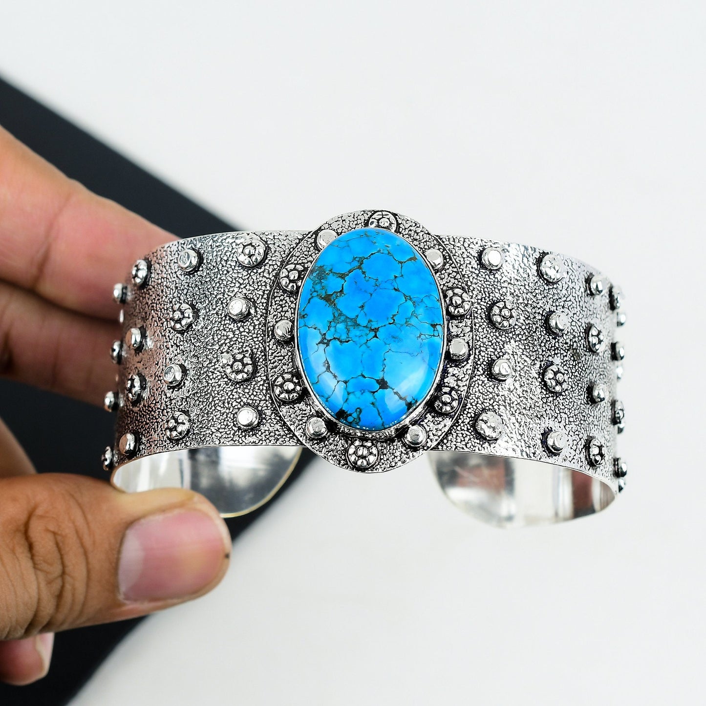 Turquoise Sterling Silver Bangle Bracelet