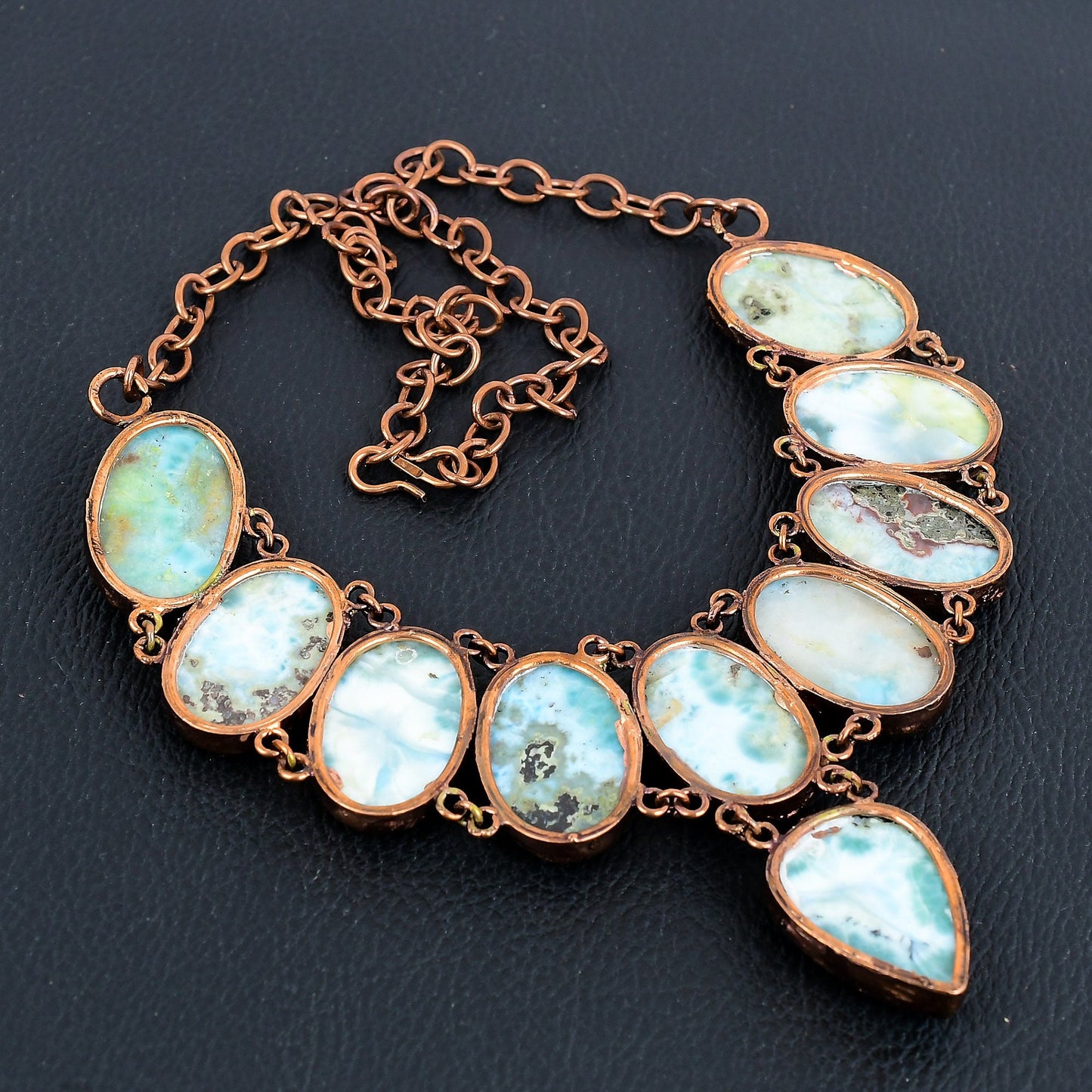 Blue Larimar Gemstone Necklace