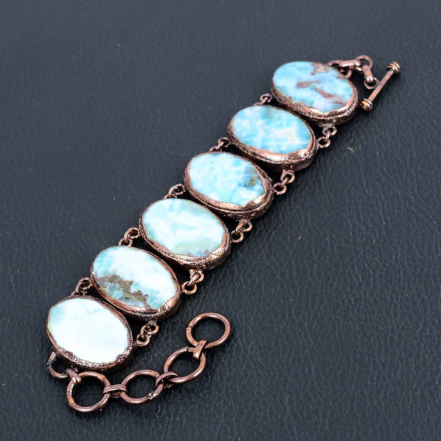 Blue Larimar Gemstone Bracelet