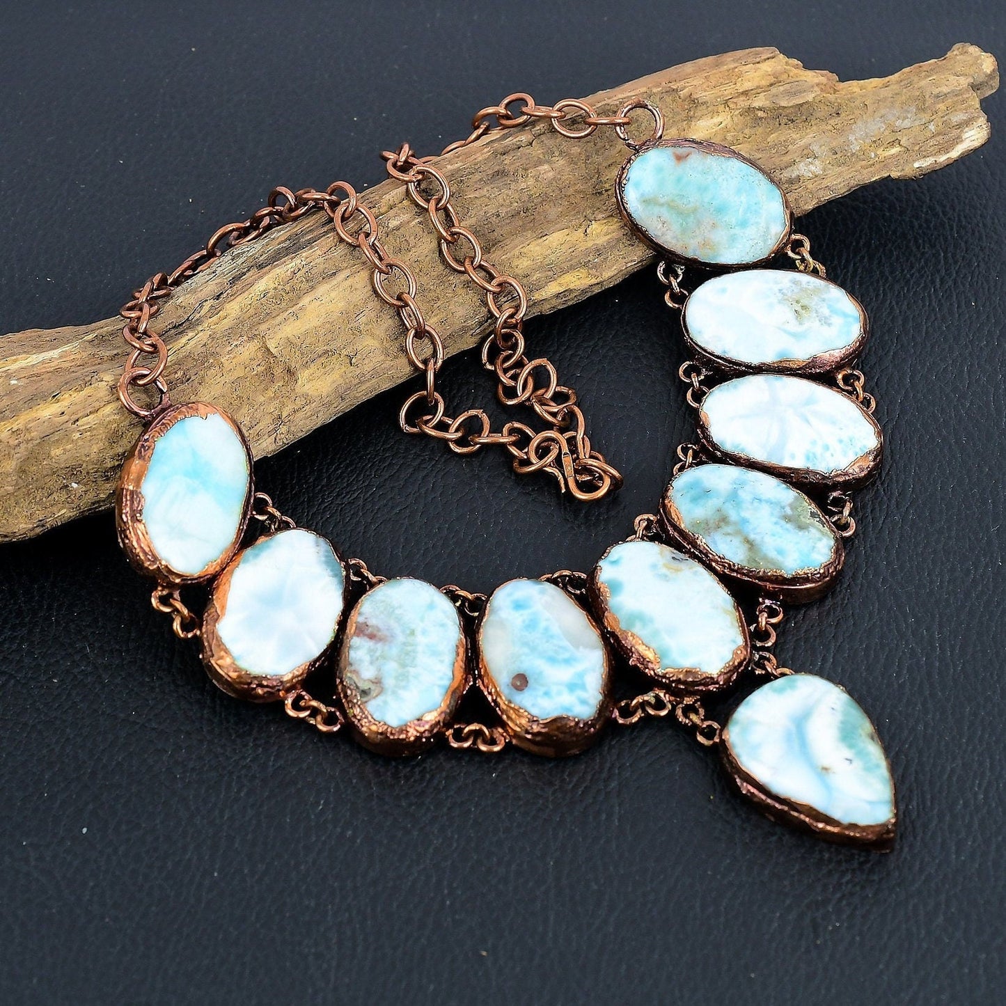 Blue Larimar Gemstone Necklace