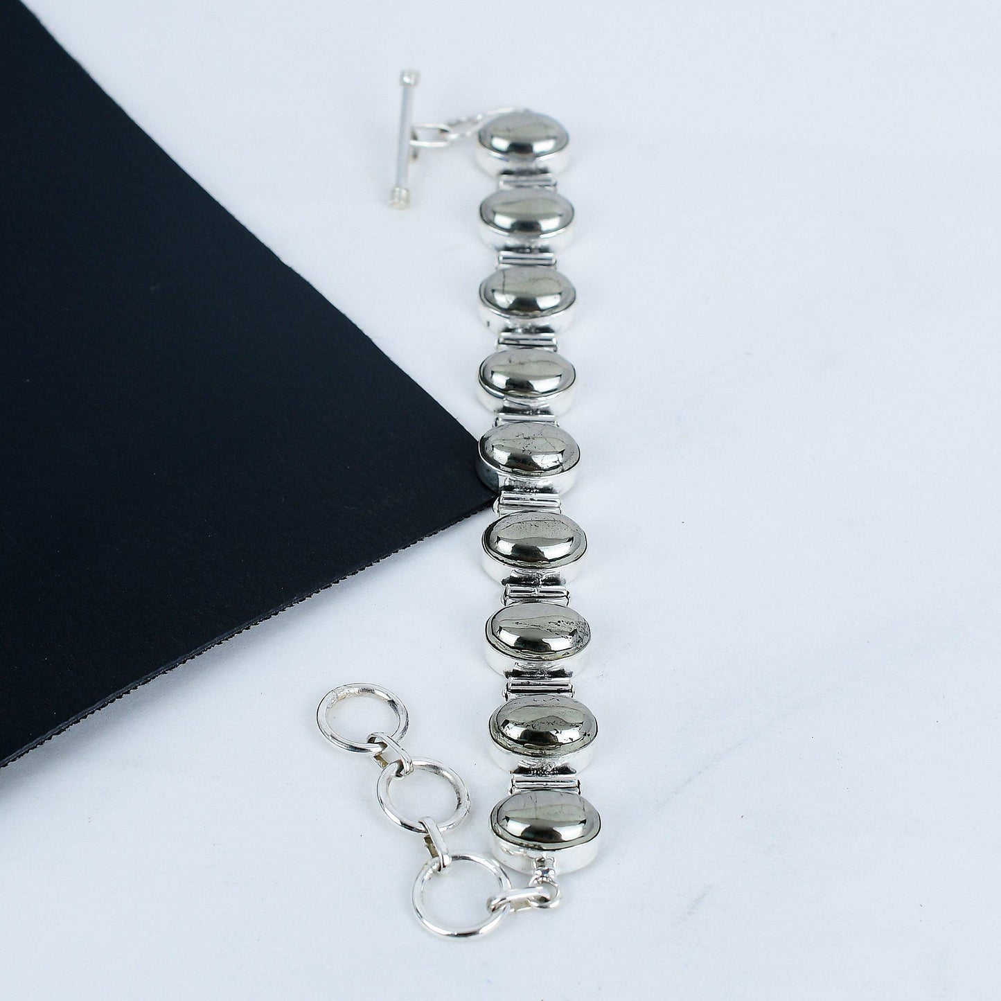 Gold Pyrite Gemstone Bracelet