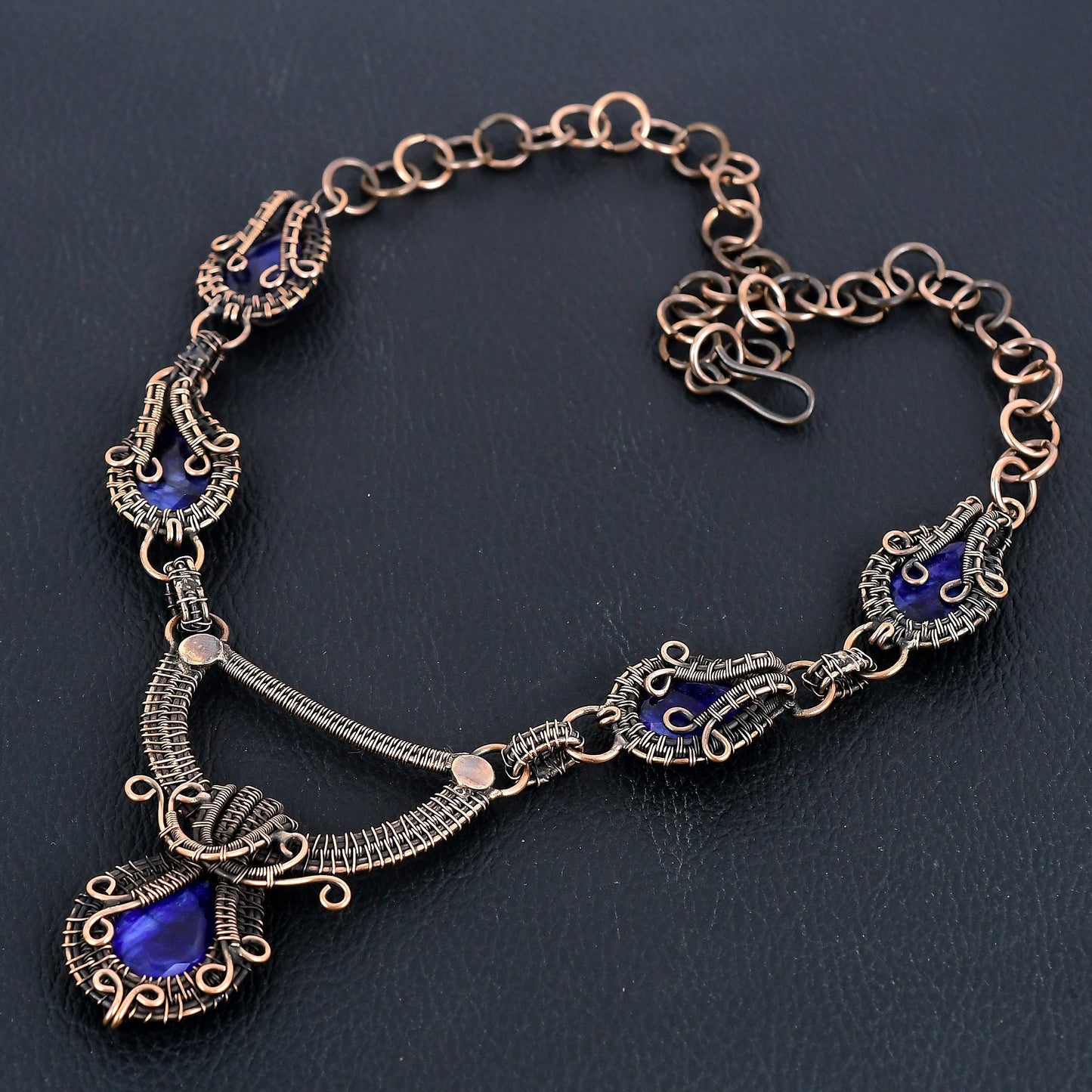 Blue Sapphire Gemstone Necklace