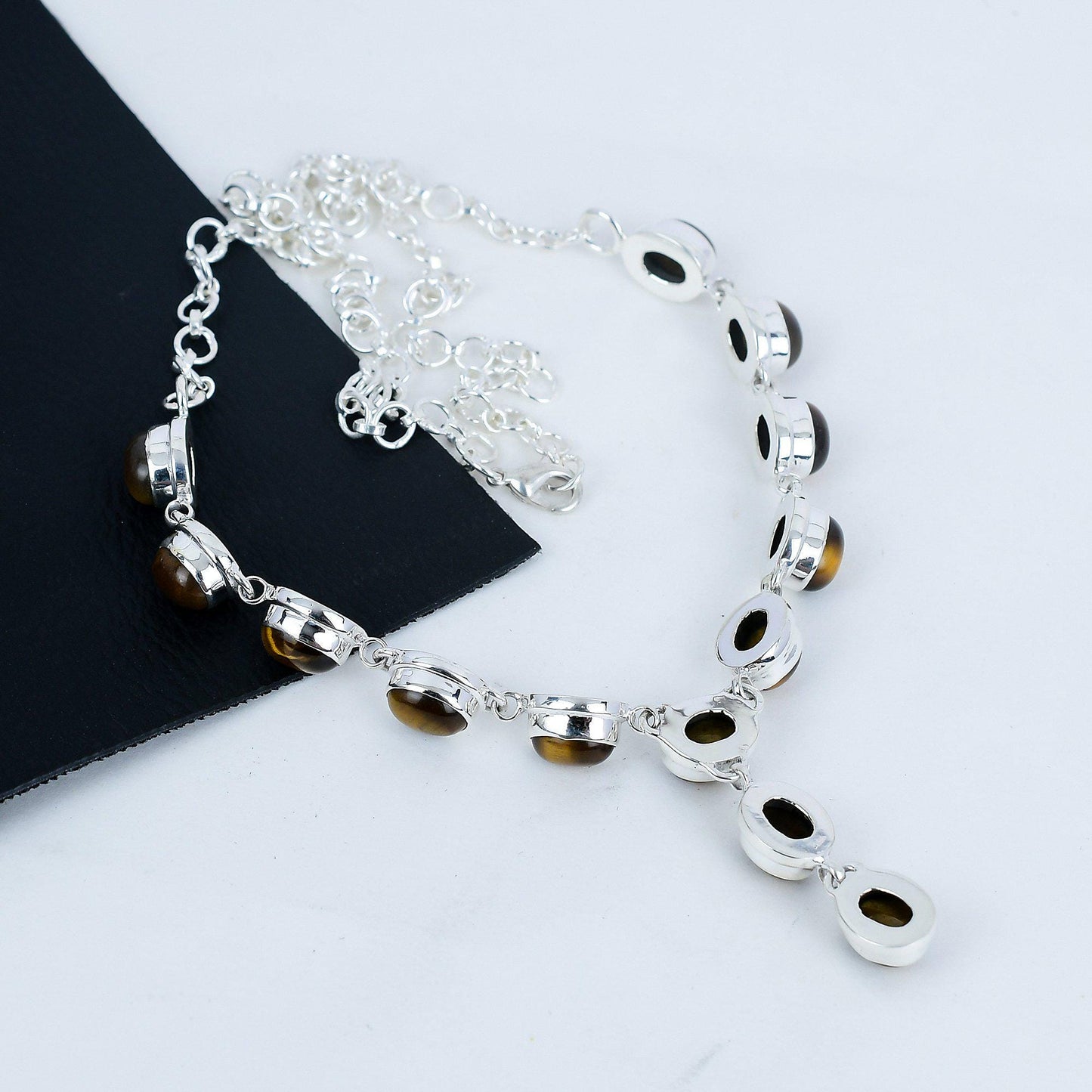 Brown Tiger Eye Gemstone Necklace