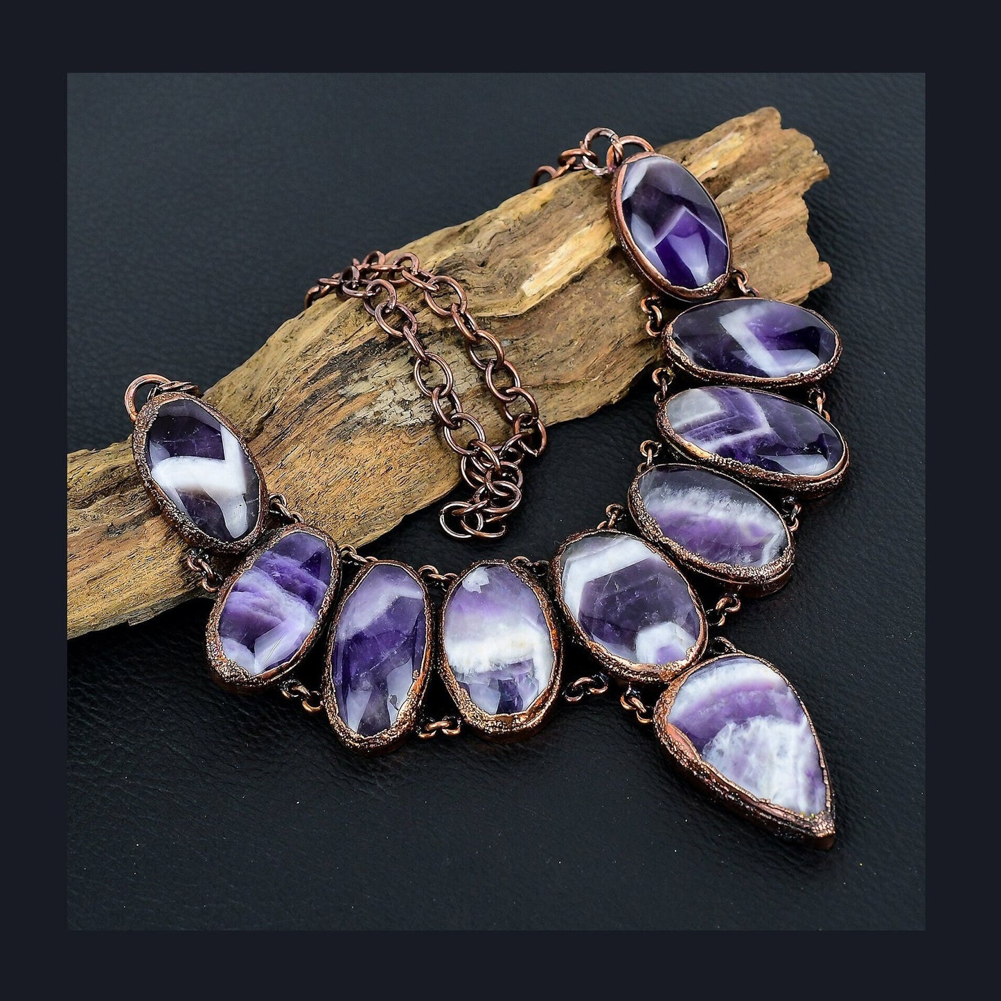 Purple Amethyst Gemstone Necklace