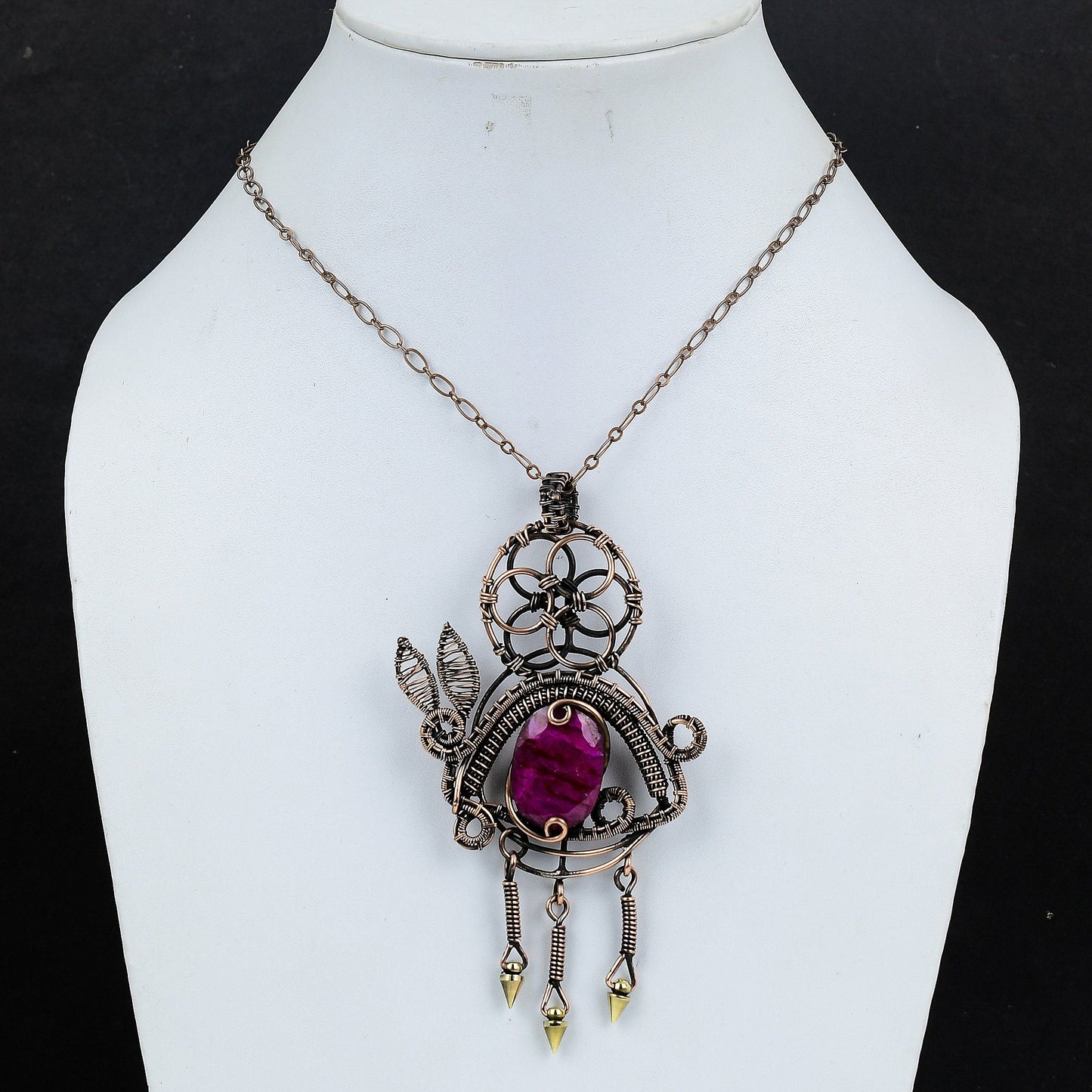 Red Ruby Gemstone Pendant