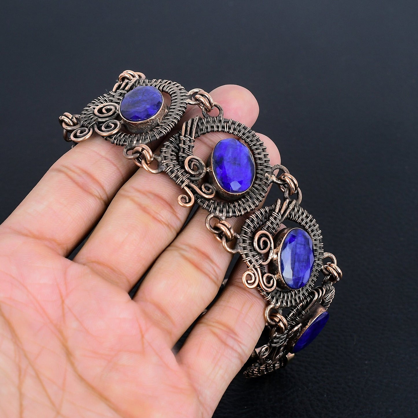 Blue Sapphire Gemstone Bracelet