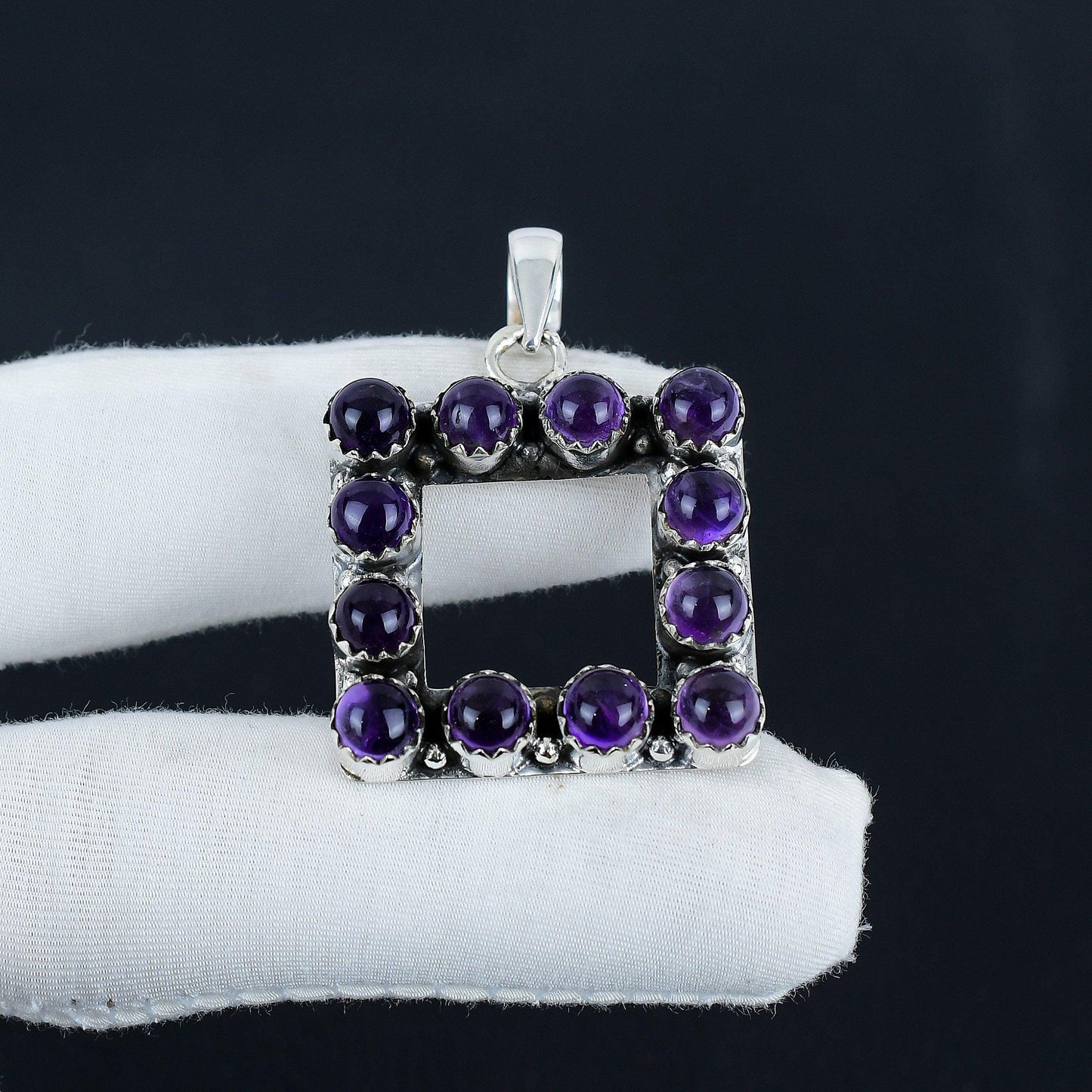 Purple Amethyst Gemstone Pendant